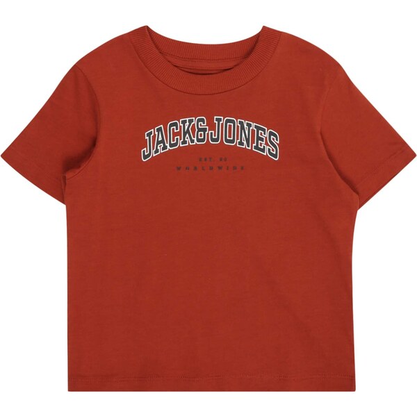 JACK & JONES MINI Tričko JJECALEB hrdzavohnedá / čierna / biela 65661834
