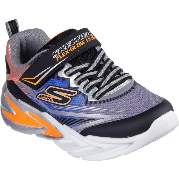 Skechers chlapčenské tenisky FLEX GLOW ULTRA 400139L/BKSL 65138189