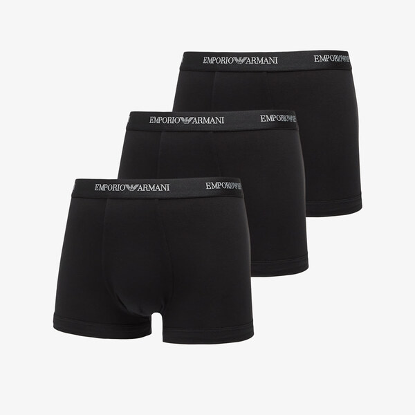 Boxerky EA7 Emporio Armani Bottom Trunk 3-Pack Black/ Black/ Black XL 65135009
