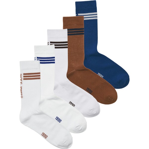 JACK & JONES Ponožky JACJACE tmavomodrá / hnedá / rubínová / biela 65135851