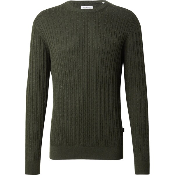JACK & JONES Sveter JJEEMIL tmavozelená 65659935