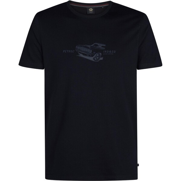 Petrol Industries Tričko Devils Tower dymovo modrá / čierna 65661864