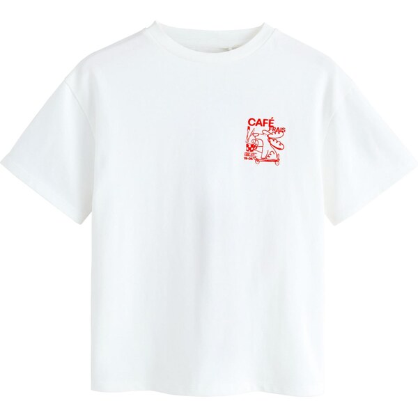 Next Tričko červená / biela 65887805