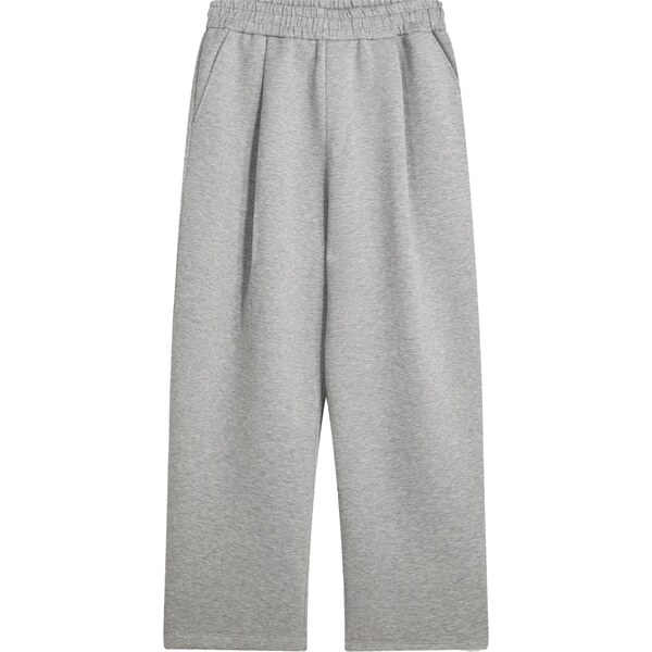 Bershka Plisované nohavice sivá melírovaná 65889509