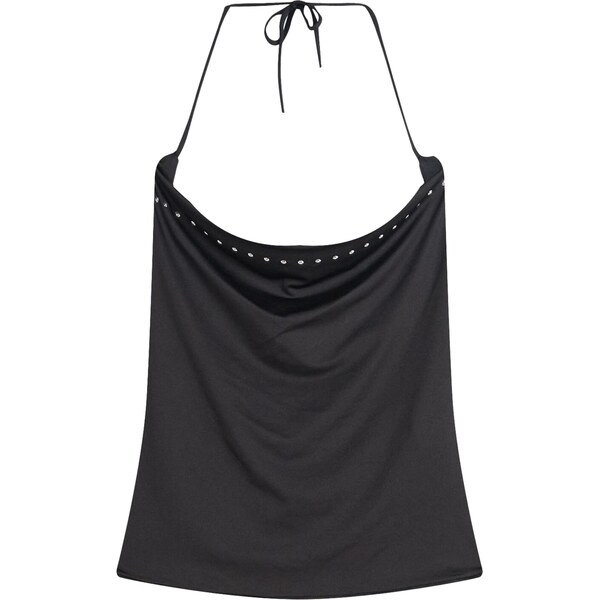 Bershka Top čierna 65886633