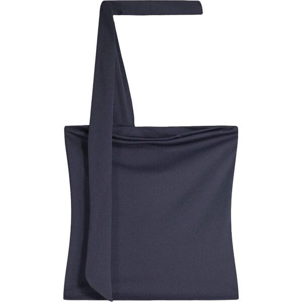 Bershka Top námornícka modrá 65659655