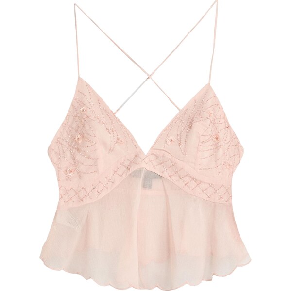 Bershka Top ružová 65886854