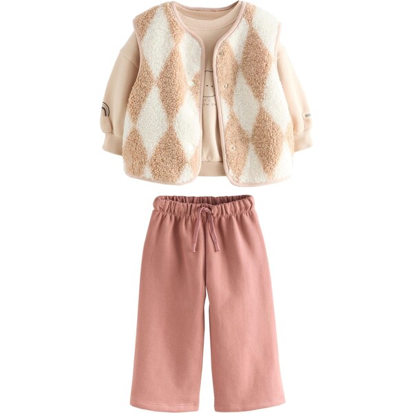 Next Set béžová / ružová / biela 65887892