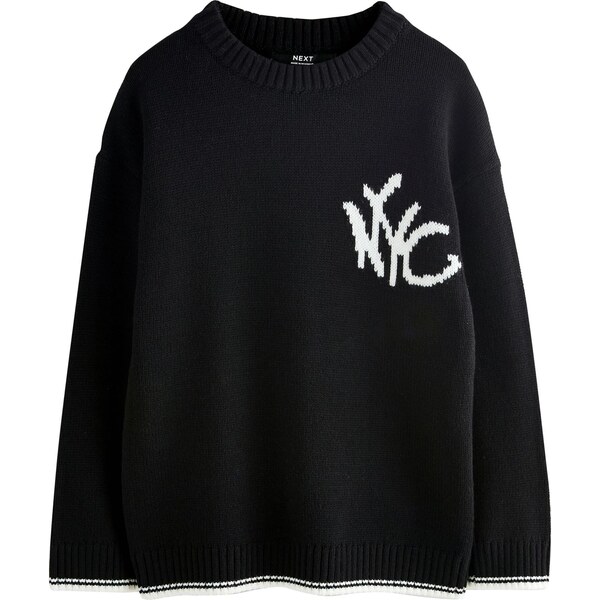 Next Sveter čierna / biela 65881321