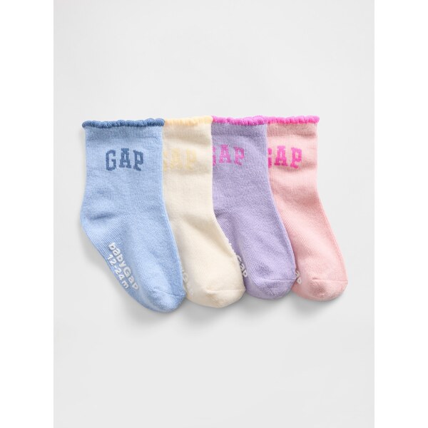 GAP Baby Logo Socks, 4 Pairs - Girls 66334093