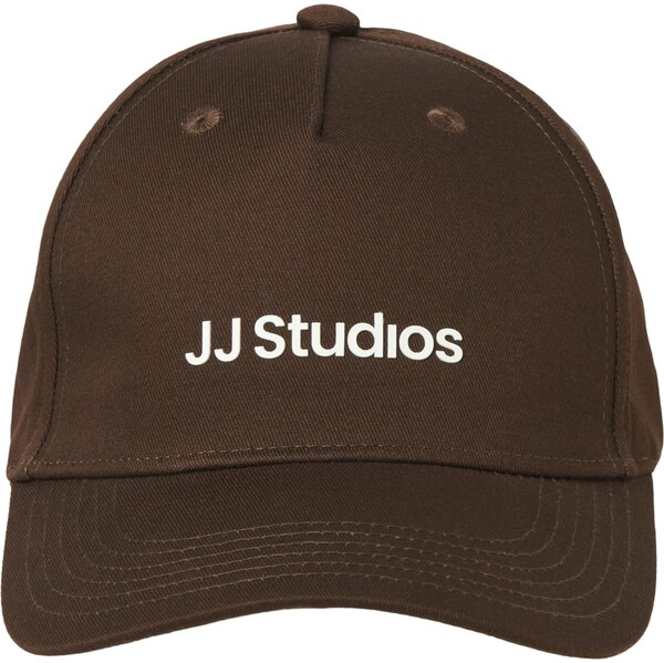 JACK & JONES Čiapka čokoládová / biela 65654602