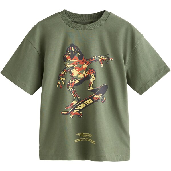 Next Tričko pastelovo žltá / olivová / homárová / čierna 65881035