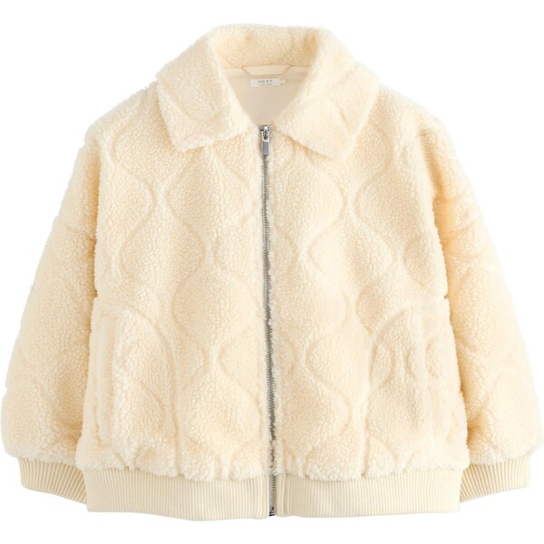 Next Flisová bunda krémová 65175495