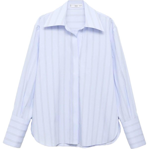 MANGO Blúzka CHYNYR svetlomodrá / sivá / biela 65886362