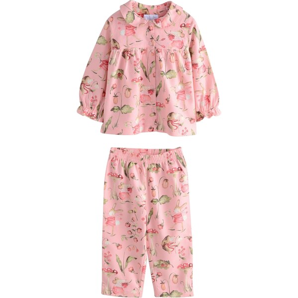 Next Pyžamo tmavošedá / kiwi / ružová / malinová 65887904