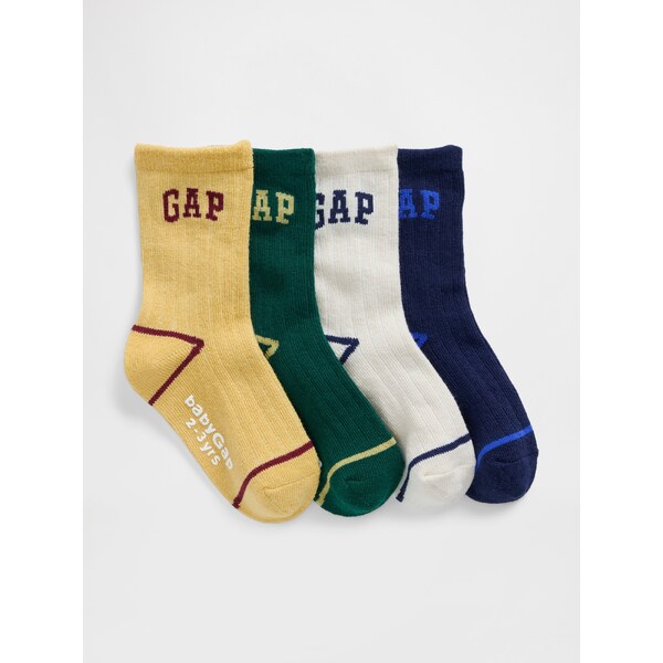 GAP Baby Socks with Logo, 4 Pairs - Boys 66334105