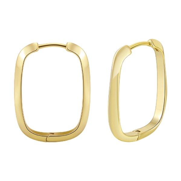 MAJYA Strieborné náušnice MEDA pozlátené 11889 65260536