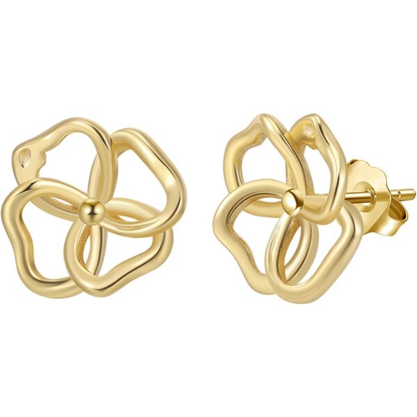 MAJYA Strieborné náušnice ZEA pozlátené 11891 65260538