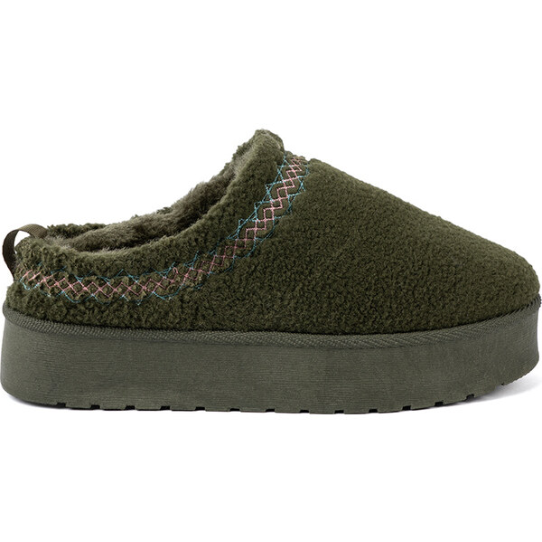 Shelvt Dark green, soft boots ala snow boots without a heel 65143702