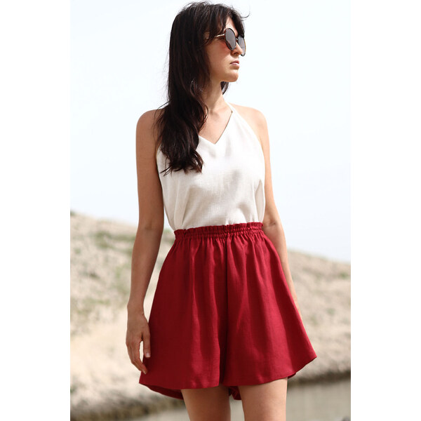 Lotika Linen České ľanové kraťasy 65143243