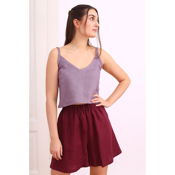 Lotika Linen České ľanové kraťasy 65143245