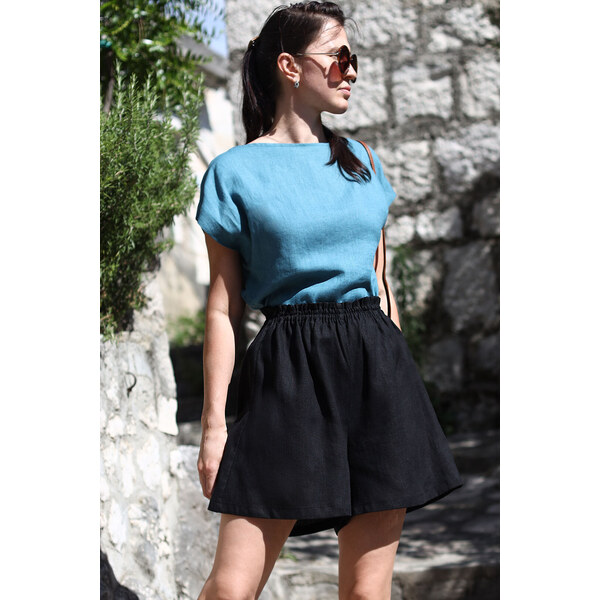 Lotika Linen České ľanové kraťasy 65143248