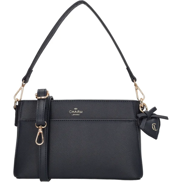 Charm London Tmavomodrá elegantná crossbody kabelka Samantha 65143159