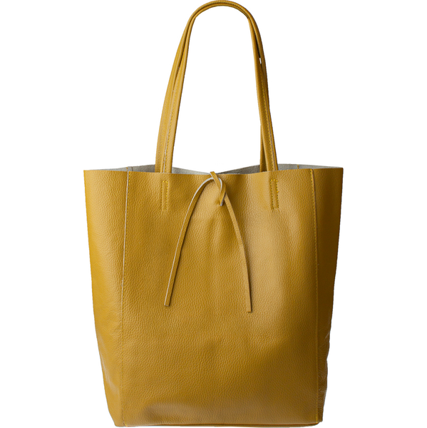 Žltá kožená talianska kabelka Annalisa Senape Scura NovaKabelka.sk 65143233