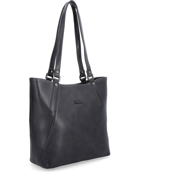 Kabelka zo syntetickej kože cez rameno Le Sands sivá 7703 TS 65143864