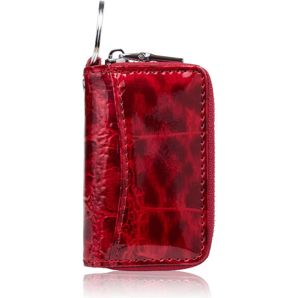 Paolo Peruzzi Kľúčenka z lakovanej kože s motívom | červená SP-22-JRD 65125218