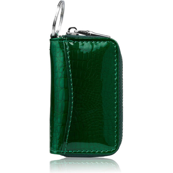 Paolo Peruzzi Kľúčenka z lakovanej kože s motívom | zelená SP-22-CGRN 65125219
