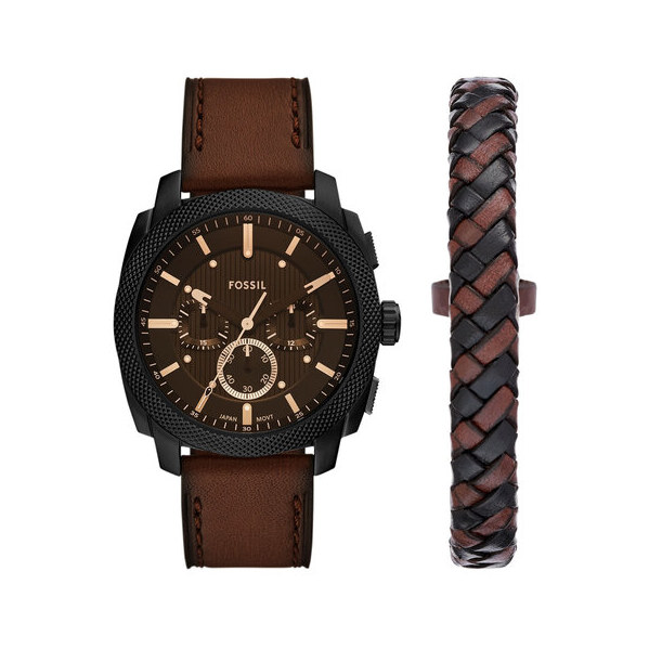 Súprava hodiniek a náramku Fossil 65412947