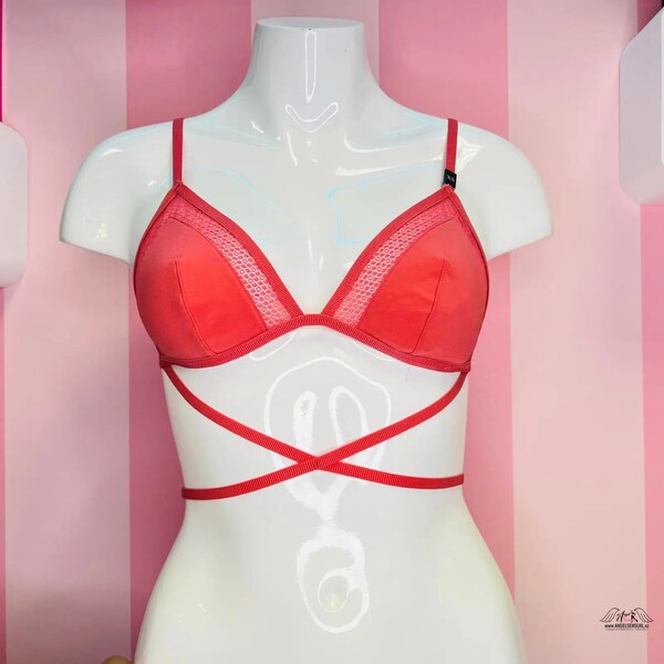 Elegantný Secret Bralette od Victorias Secret v Červenej a Telovej 65202392