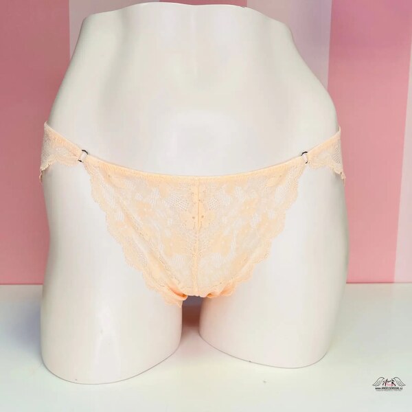 Victorias Secret Luxusné nohavičky so žltou čipkou a mäkkou gumou v 47878953