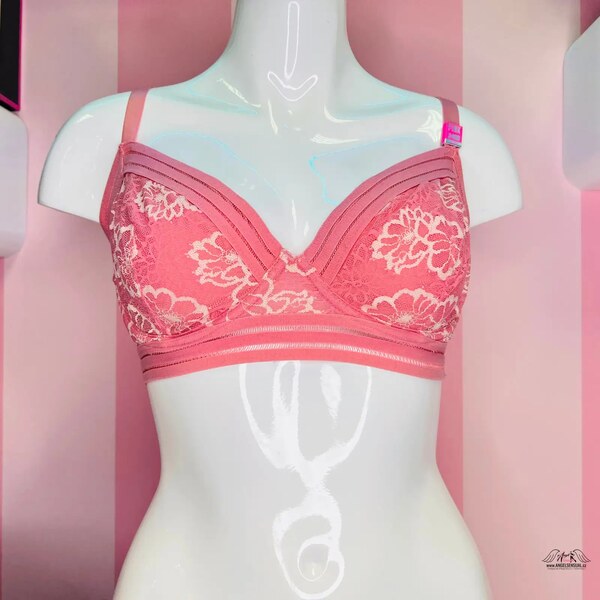 PINK Ružová podprsenka pre maximálne pohodlie bez kostíc Agent 65202416