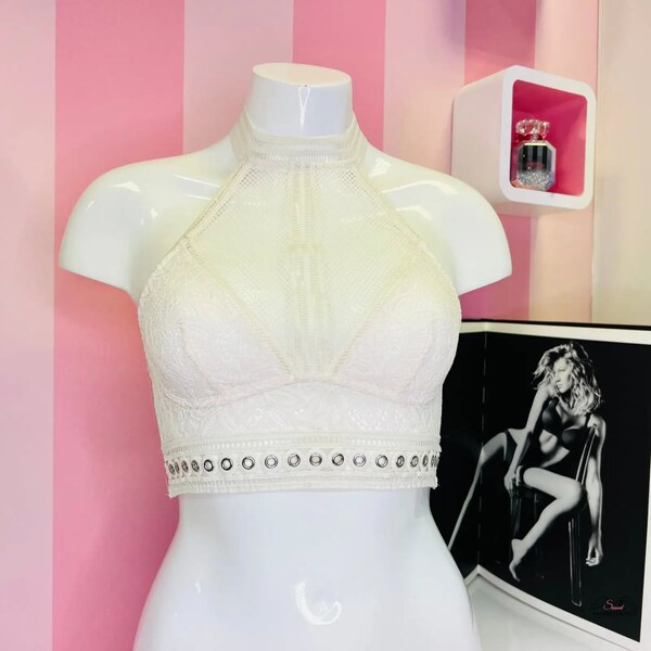 Victorias Secret Pozdvihnite elegancia čipkovou braletkou s kovovými 46574527