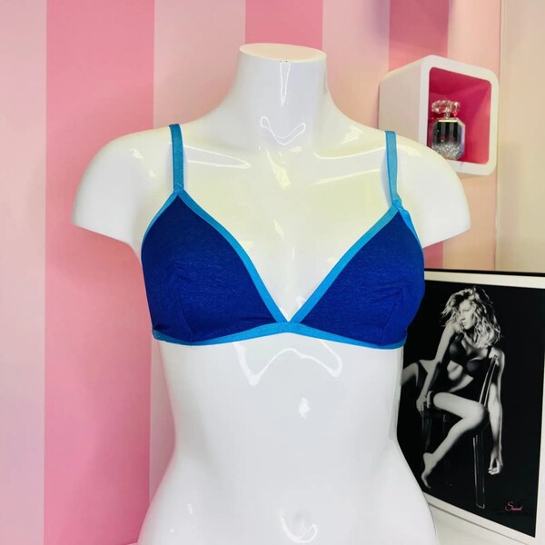 Victorias Secret Štýlová Braletka s Trojuholníkovým Strihom v Modrej a 65202418