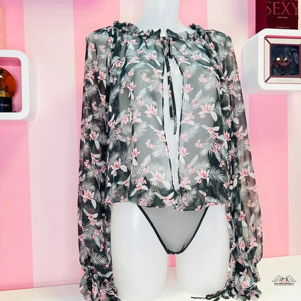 Victorias Secret Očarujúci jemný kvetinový vzor v elegantnom prevedení 46833308