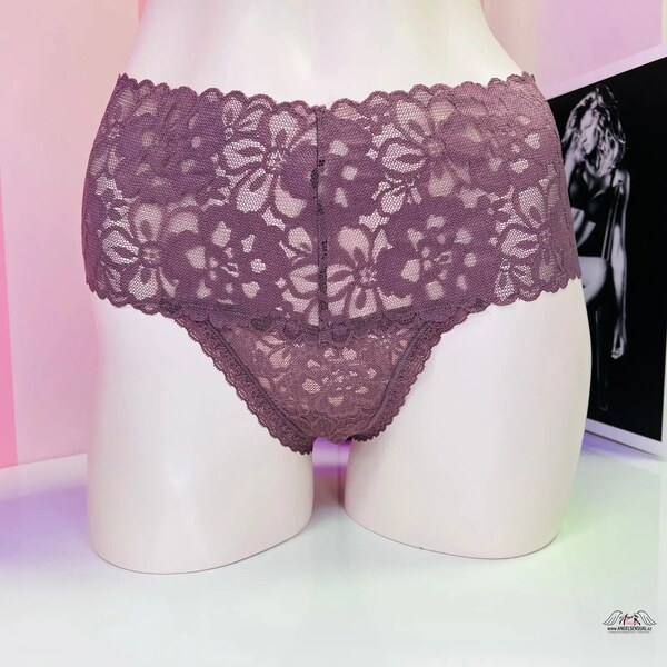 Victorias Secret Čipkové tangá s vysokým pásom 46574617