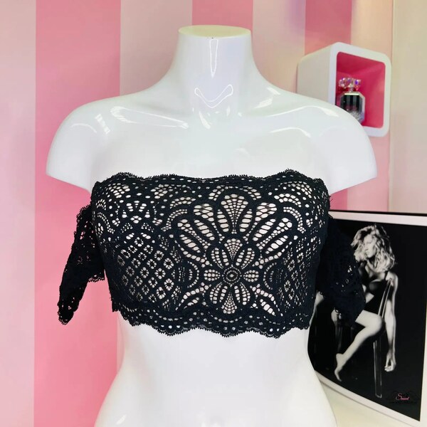 Victorias Secret Čipková braletka s rukávmi 46574540