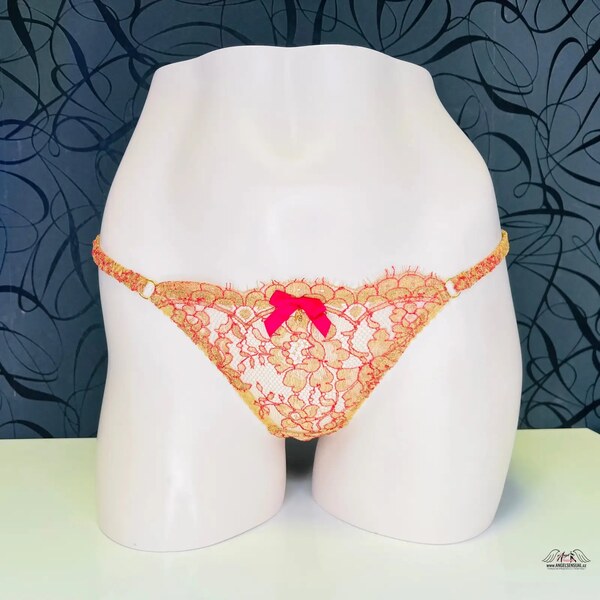 Agent Provocateur Zaharah Thong Burgundy 65202517