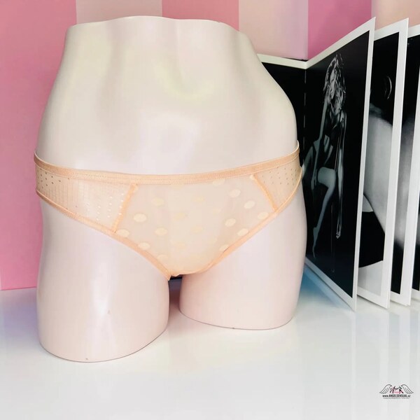 Victorias Secret Priesvitné nohavičky s bodkami: Elegancia a 46574906