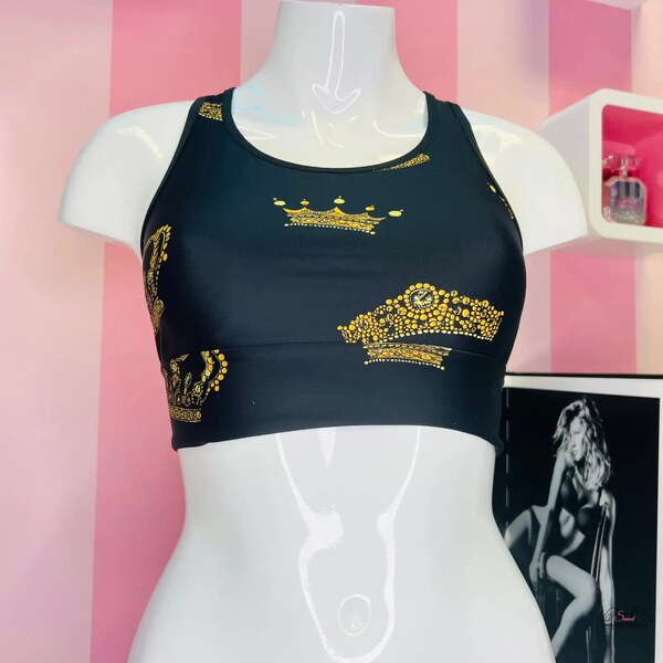 Victorias Secret: Elegantná a Zářivá Športová Podprsenka s Korunami 46574996