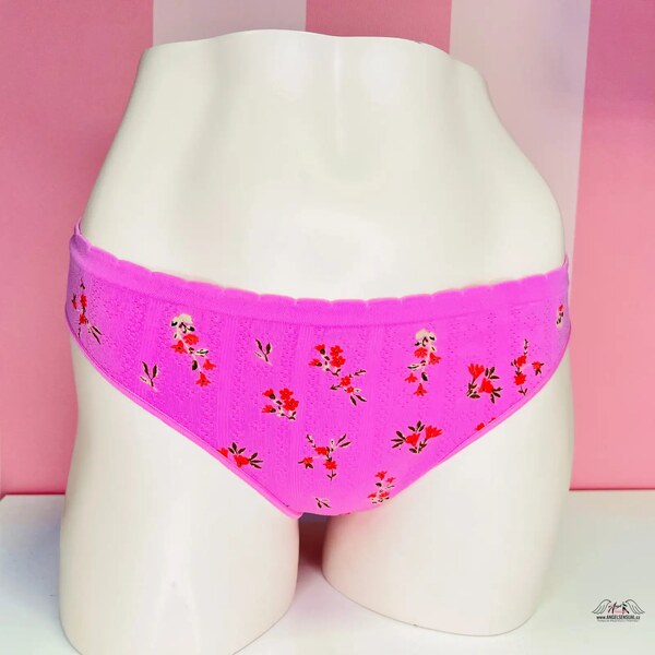 PINK Tangá s motívom kvetín 46575058