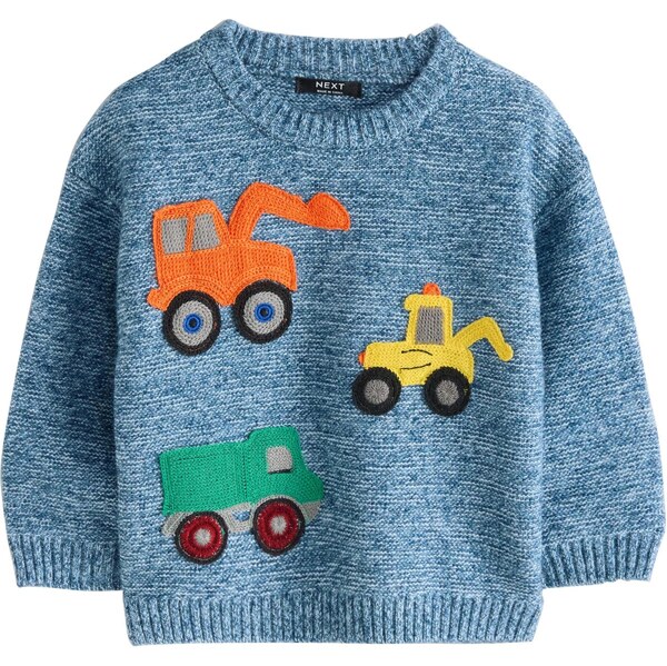 Next Sveter modrá melírovaná / žltá / zelená / oranžová 65881248