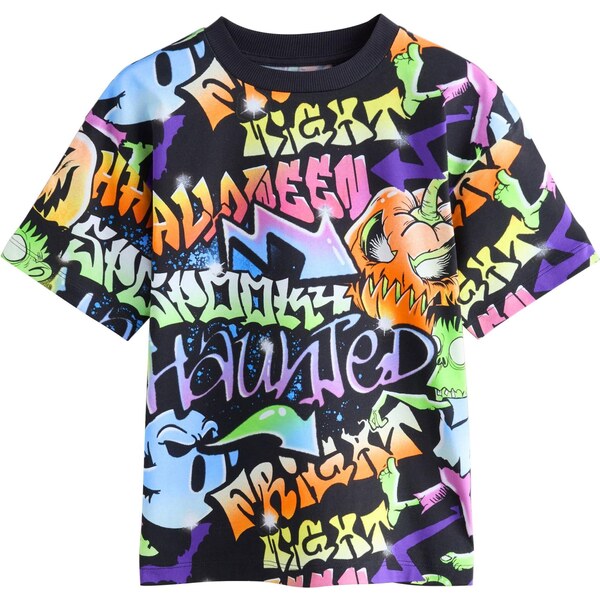 Next Tričko modrofialová / tmavooranžová / ružová / čierna 65887795