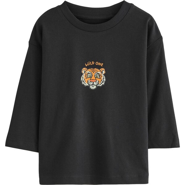 Next Tričko oranžová / čierna / biela 65888056