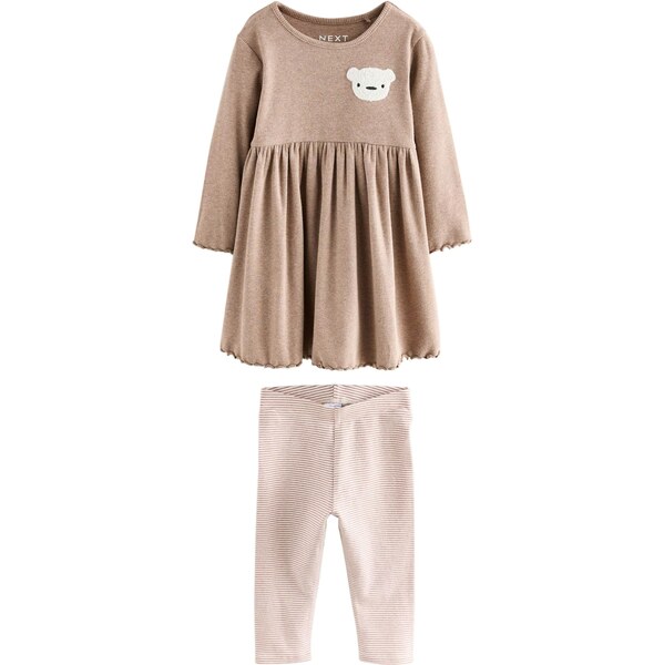 Next Set krémová / svetlohnedá / ružová 65885398