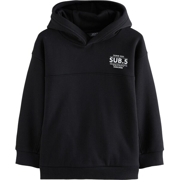 Next Mikina čierna / biela 65887524