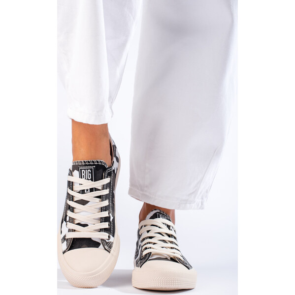 BIG STAR maskáčové plátené tenisky JJ274237 JJ274237W/B 30132650